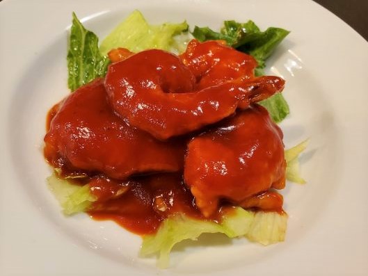 大エビのチリソースの画像